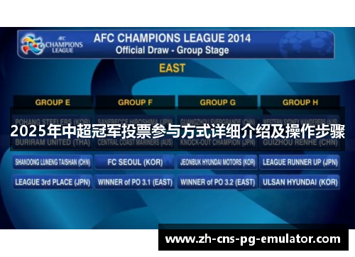 2025年中超冠军投票参与方式详细介绍及操作步骤